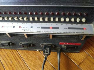 Vintage Regency Monitoradio Scanner W/ 20 Channels/ 6 Band & 2 Antennas,  RF AMP 3