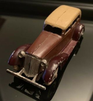 Vintage Unrestored Tootsietoy 1933 Graham 0513 5 - Wheel Sedan Diecast Car Brown