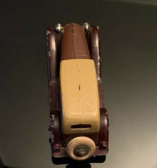 Vintage Unrestored Tootsietoy 1933 Graham 0513 5 - Wheel Sedan Diecast Car Brown 6