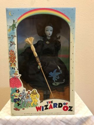 Wizard Of Oz The Wicked Witch Vintage Look Barbie Doll With Hat & Broom