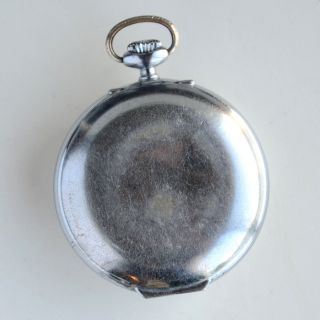 Vintage 7 jewel Leobe Swiss Made Hand Winding alarm Pocket Watch Running 2