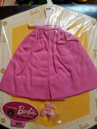 Vintage Barbie Fashion Pak Pink Dress W/ Pink Shoes Moc