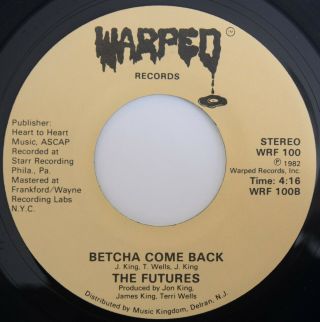 Rare Soul Funk THE FUTURES Angel In Disguise / Betcha Come Back EX, 2