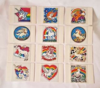 Full Set Vintage Love Unicorn Rainbows Holographic Prism Vending Stickers Decals