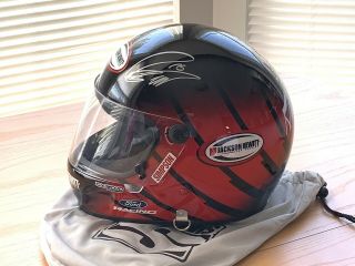 Greg Biffle 16 Jackson Hewitt Autographed Full Size Simpson Helmet - Rare