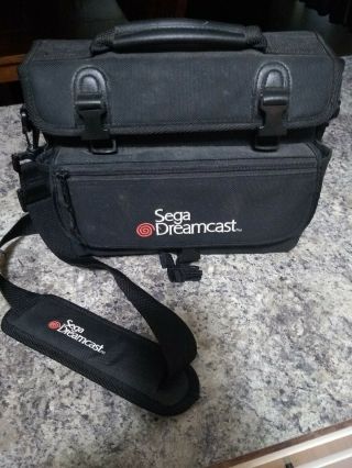 Rare Vintage Official Sega Dreamcast Carrying Case Console Travel Bag W Strap