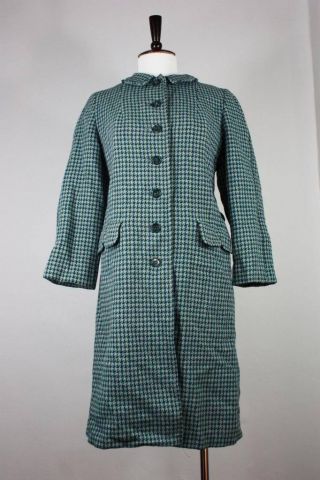 Vintage Harris Tweed Wool Coat S To M Jacket 50 