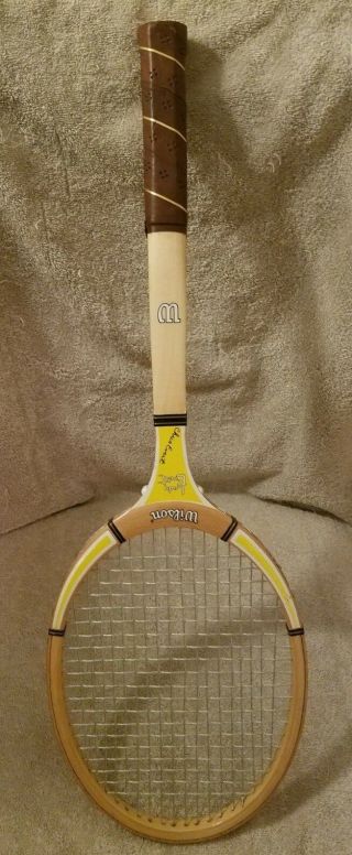 Vintage Wilson Chris Lady Evert Wood Tennis Racquet