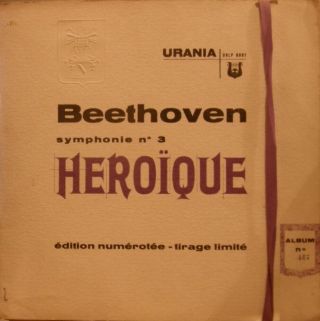 Mega Rare Org French Deluxe Limited Lp FurtwÄngler Beethoven Symphony 3 Urania
