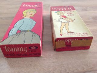 Tammy’s Little Sister Pepper and Tammy Doll 1960s 2 Dolls Vintage Ideal Toy Corp 7