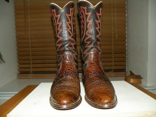 Vintage Rare Exotic Nocona Alligator Belly Cowboy Boots,  8d
