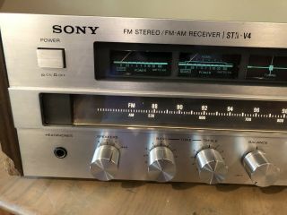 Vintage Sony STR - V4 Receiver Old School Silver Face & 3