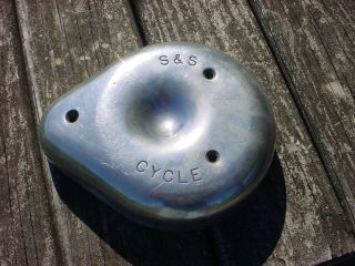 S,  S Cycle Harley Vintage Air Cleaner Thin Cover Chopper Knucklehead Panhead Rare