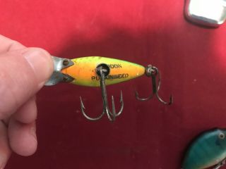 Vintage HEDDON 9630 PUNKINSEED UNCATALOGED GRA GREEN CRAWDAD Fishing Lure RARE 3