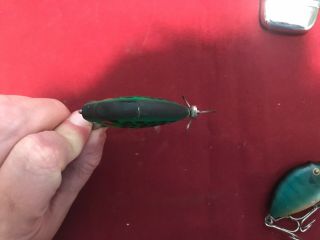 Vintage HEDDON 9630 PUNKINSEED UNCATALOGED GRA GREEN CRAWDAD Fishing Lure RARE 5