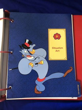 Disney’s Disney Aladdin Studio Style Guide 1993 Marketing Binder Folder Rare Art 11