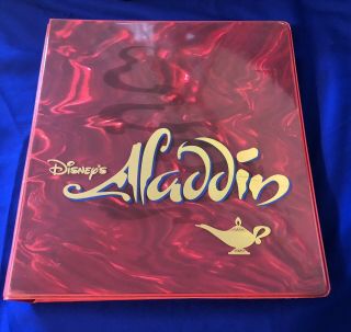 Disney’s Disney Aladdin Studio Style Guide 1993 Marketing Binder Folder Rare Art
