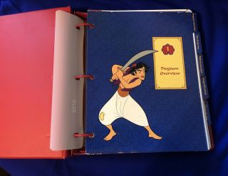 Disney’s Disney Aladdin Studio Style Guide 1993 Marketing Binder Folder Rare Art 2