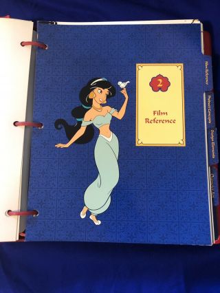 Disney’s Disney Aladdin Studio Style Guide 1993 Marketing Binder Folder Rare Art 3