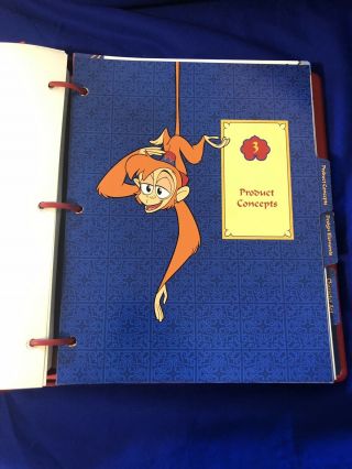 Disney’s Disney Aladdin Studio Style Guide 1993 Marketing Binder Folder Rare Art 5