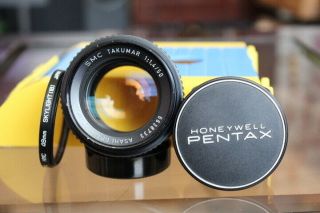 , Ex - Vintage Pentax 50mm/f1:1.  4 Smc - Takumar Lens (7 Elements) For 42mm Mount