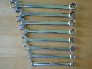 Vintage Snap On Tools Oex Combination Wrench Set Oex26 13/16 - Oex12 3/8 "