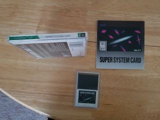 System Card Ver.  3.  0 (turbografx - 16,  1989).  U.  S.  Version.  Complete.  Rare
