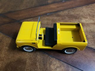 Vintage Tru Scale International Scout.  Yellow in color 2
