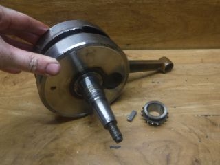 VINTAGE 1981 81 YAMAHA XT500 XT 500 OEM ENGINE MOTOR CRANKSHAFT CRANK SHAFT ROD 2