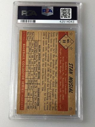 1953 Bowman Color 32 Stan Musial PSA 4 VG - EX Vintage Baseball Card HOF 2