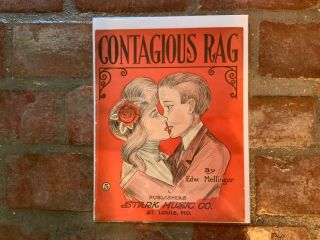Vintage Ragtime Sheet Music By Edw.  Mellinger