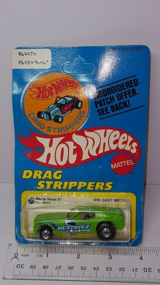 Vintage Hot Wheels From 1977 Drag Strippers Show Hoss Ii Green 9646