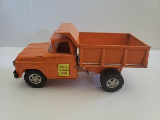 Vintage 1960 ' s Tonka Toys State Hi - Way Dept Hydraulic Dump Truck 3