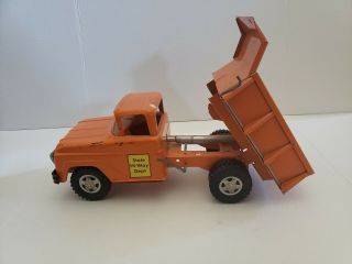 Vintage 1960 ' s Tonka Toys State Hi - Way Dept Hydraulic Dump Truck 7