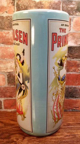 Prince of Pilsen Revival Show Vintage Advertisement Porcelain Umbrella Stand 2