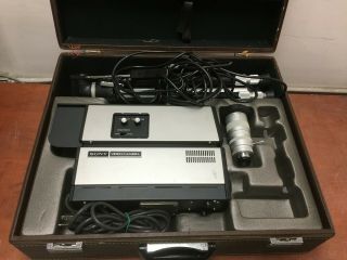 Vintage Sony Avc - 3260 Video Camera Television Tv W/ Case Tripod Lens | Oo758