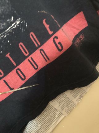 Vtg 90s The Rolling Stones Voodoo Lounge Allover Print T - shirt 4
