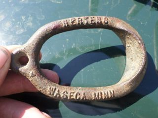 6 Antique VTG HERTERS Duck Decoy Cast Iron Weights Goose Anchors 6