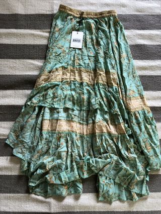 Spell And The Gypsy Collective Maisie Skirt Vintage Turquoise M Boho Skirt