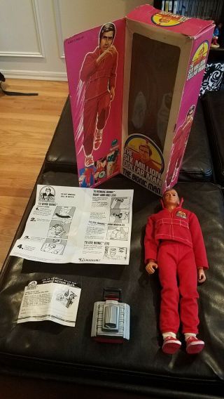 Vintage 1975 No 65000 The Six Million Dollar Man Action Figure W/ Box Kenner