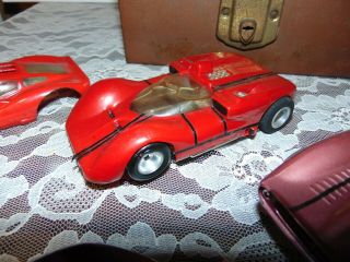 (4) Vintage 1:32 ? Large Slot Cars With Accessories 4