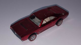 Vintage Hot Wheels Redline 1968 Custom Dodge Charger Red