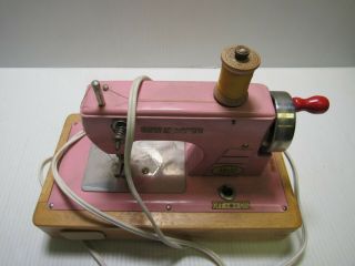 KAY•AN•EE Pink Sew Master Antique/Vintage Electric Toy Sewing Machine - 5