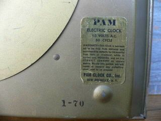 Vintage Dr Pepper Advertising Pam Clock 15x15 clock,  no light 3