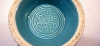 Vintage Fiesta Coffee Pot Turquoise HLC Fiestaware Water Tea Teapot Pottery Art 3