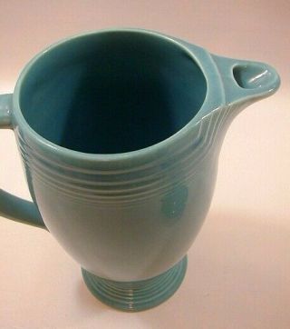Vintage Fiesta Coffee Pot Turquoise HLC Fiestaware Water Tea Teapot Pottery Art 4