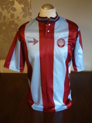Scunthorpe United 1989 Scoreline Home Shirt Large Adults Rare Vintage