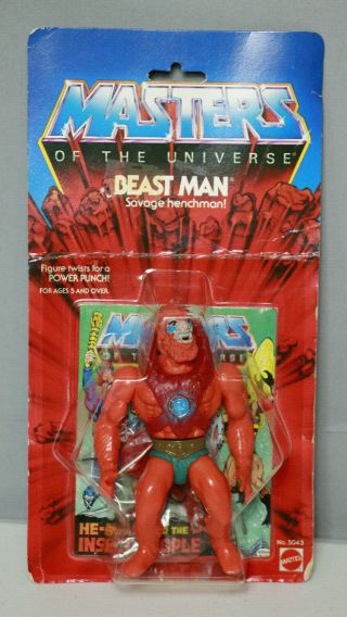 Vintage Motu Masters Of The Universe Mattel - Beast Man Moc