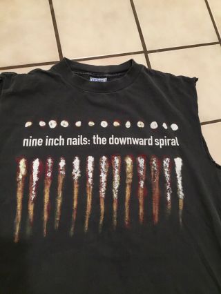 Vintage 1994 Nine Inch Nails The Downward Spiral Nin Metal Punk Rock T - Shirt L