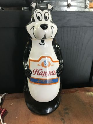 Vintage 1972 Hamm’s Beer - Bear Decanter - Made In Brazil - Good Shape With Tag